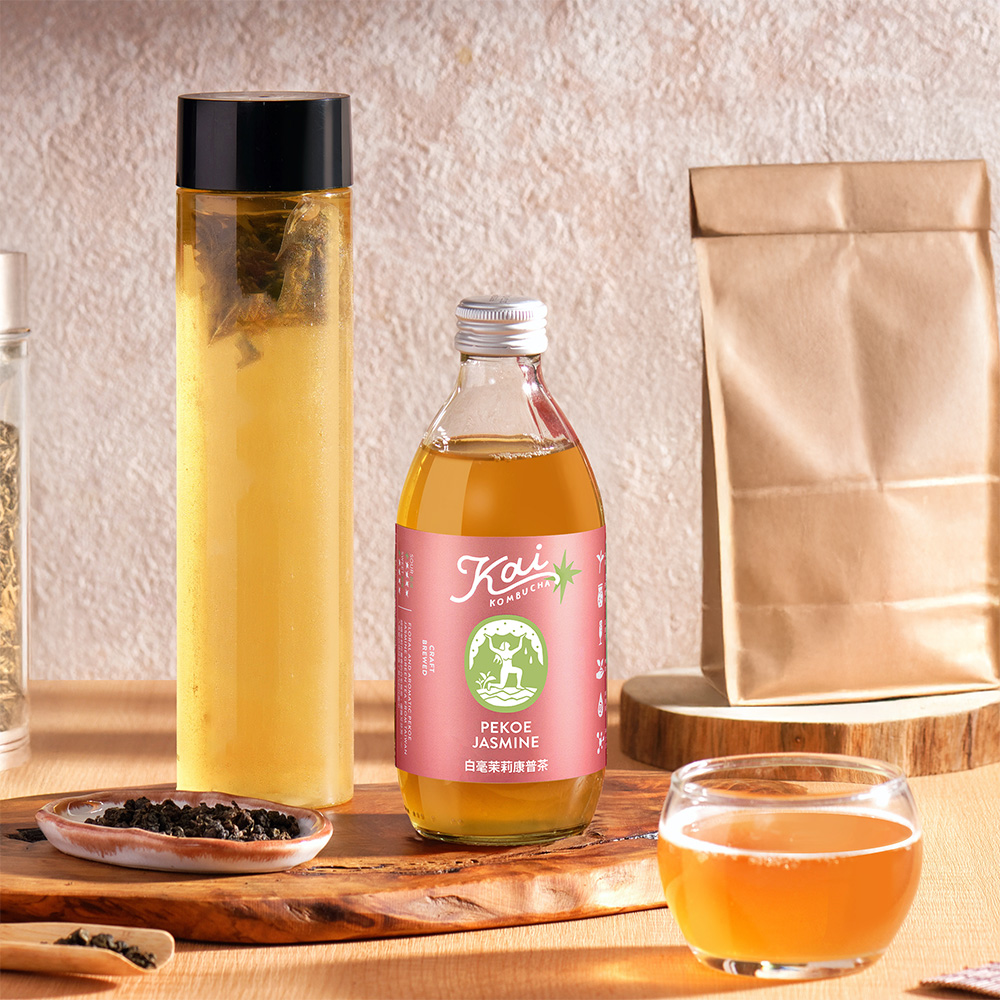 【Kai 康普茶】白毫茉莉康普茶 330ml*12入 ▶90C005